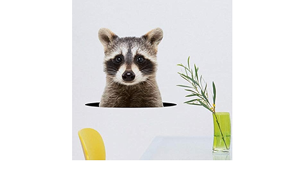 ivAZW 3D Animales Etiqueta de la Pared Inodoro Armario Nevera ...