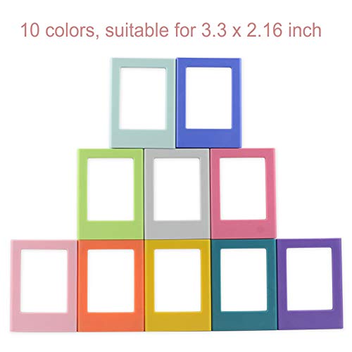 10 Pack Mini Picture frame, 2x3" Refrigerator Photo Frame for Fujifilm Polaroid
