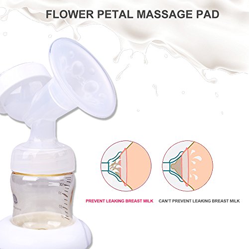Electric Breast Pump,Double Breast Pumps Ultra-Quiet Portable Breastfeeding Pump with 10 Levels Adjustable Suction,USB Charging,PPSU Safe Material,FDA approved,100% BPA free