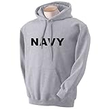NAVY Hooded Sweatshirt in Gray