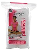 Swisspers Cotton Pillows Plush 100 Count Rectangular (6 Pack)