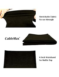 Leggings para dama con aspecto vaquero y cintura alta, control de barriga, sin bolsillos