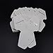 TinFmoon 100Pcs Jewelry Display Hanger Hanging White Cards for Necklace Earring Bracelet etc.
