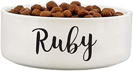 Always PresentPersonalised White Ceramic Pet Bowl 14cm