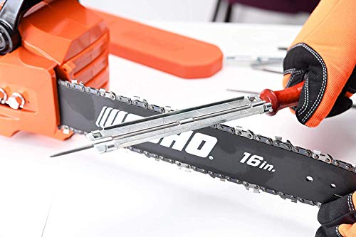 ASNOMY- 10 tlg Kettensägen-Schärffeilen-Kit - Sägeketten Feilen Set,Schärfset in Tasche Enthält 4.0 - 4.8 - 5.5mm… – Bild 3