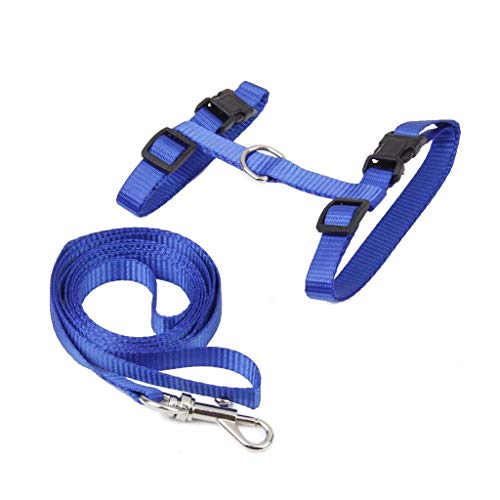 NiceButy Adjustable Pet Cat Kitten Belt Collar Leash Harness Safety Strap Traction Rope (Blue) - Thumbnail 7