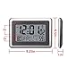 UMEXUS Atomic Wall Desk Clock Large Display with Indoor Outdoor Temperature Date Calendar Digital Alarm Clock Battery Operated for Kitchen Bedroom