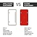 Rightcar Solutions Silicone License Plate Frames | The Original Premium Grade Silicone Car Plate Frame | Rust Proof, Rattle Proof, Weather Proof License Plate Holder (Red)