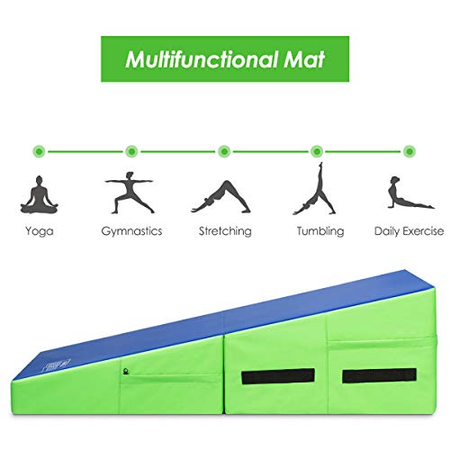 image for Giantex Incline Gymnastics Mat Wedge Folding and Non-Folding Gymnastic