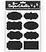 SuperChalks Premium Chalkboard Labels - Fantastic for Labeling Jars - 48 Pack