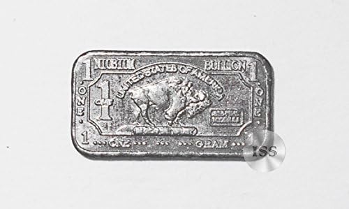 Fine .999 (Niobium) Buffalo Bison Bars, Each Weighs 1 Gram, 1G Ingot, Superb Addition to Metal Collection, Part of a Unique Collectable Series, Iconic Design, Pure Fractional Industrial (Niobium)