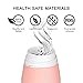 CHICMODA Collapsible Water Bottle, Shockproof Portable Water Bottle with BPA Free, Leak Proof, Wide Mouth, Flip top for Travel Sports and Outdoors,Pink