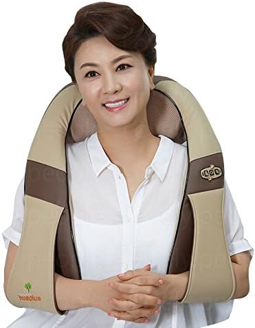 Hueplus HPM-200 Brown Massager Shoulder, Neck Heating Hand Rubbing