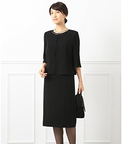 Amazon 自由区 フォーマル Jiyuku Formal 前開き ミリセントシフォン ワンピース ブラック系 36 ワンピース チュニック 通販