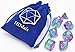 Hengda dice Polyhedral Dnd Dice Purple Aurora Dice for Dungeons and Dragons DND RPG MTG Table Gaming Dice