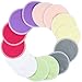 wegreeco Nursing Breast Pads (14 Pack) + Laundry Bag & Travel Storage Bag, 2 Sizes: 3.9/4.7 inch - Washable & Reusable Breastfeeding Nursing Pads (Passion, Small, Daytime Use)