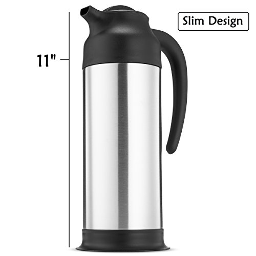 image for ChefGiant Coffee Carafe 33 oz, Coffee Thermos Set of 2, Coffee Server 