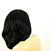Headband Wig Woman Mid-long Black Smooth Ref 1b Mady