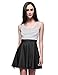 Omeya Womens Sexy Open Back Cocktail Slim Black White Striped Mini Dress (S, Black)