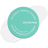 innisfree No Sebum Matte Mineral Powder, Korean Loose Setting Powder for Blurring, Shine Control, Fragrance-Free, Translucent