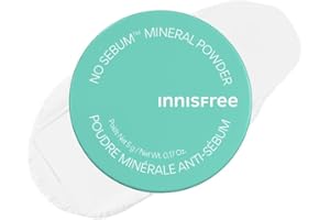 innisfree No Sebum Matte Mineral Powder, Korean Loose Setting Powder for Blurring, Shine Control, Fragrance-Free, Translucent