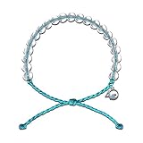 4Ocean Bracelet with Charm Made from 100% Recycled Material Upcycled Jewelry (Teal)