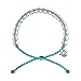 4Ocean Bracelet with Charm Made from 100% Recycled Material Upcycled Jewelry (Teal)