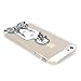 iPhone 5 Case, iPhone 5s Case, JAHOLAN Amusing Whimsical Designs Clear TPU Soft Case Rubber Silicone Skin Cover for iPhone 5/5S/SE - Henna Feather Girl