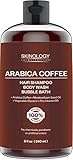 Arabica Coffee Shampoo and Body Wash, 100% Pure & Natural Ingredients, Anti Hair Loss Prevention, Restore Hair Growth, Great for All Hair & Skin Types, Paraben Free, 8 Fl. Oz.