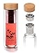 Zenfully Infused Tea Infuser, Glass Travel Tea Tumbler with Loose Leaf Tea Strainer, Portable Tea Cup with Stainless Steel Steeper, Ideal for Tea, Fruit and Essential Oils,!