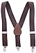 HOLD'EM Suspenders for Kids - 1 Inch Suspender Perfect for Tuxedo - Brown (30