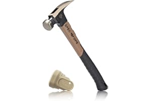 Spec Ops Tools 20 oz Fiberglass Hammer, 13 Inch, Soft Mallet Cap, Shock-Absorbing Grip, 3% Donated to Veterans