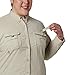 Columbia Women's PFG Bahama II Long Sleeve Shirt, Breathable, UV Protection, Fossil, Small