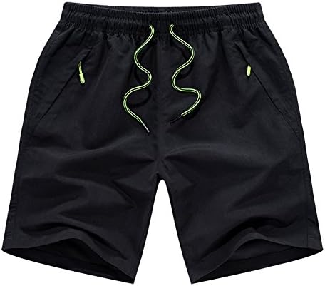 Qiannuhua Summer Men's Sports Running Pants Quick Dry Swim Trunks black XXXXL