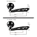 GOMEXUS Power Handle Compatible for Abu Garcia Daiwa Lews Quantum Shimano Baitcasting Reel Custom Direct Repalcement Spindle 8x5mm 75mm Carbon