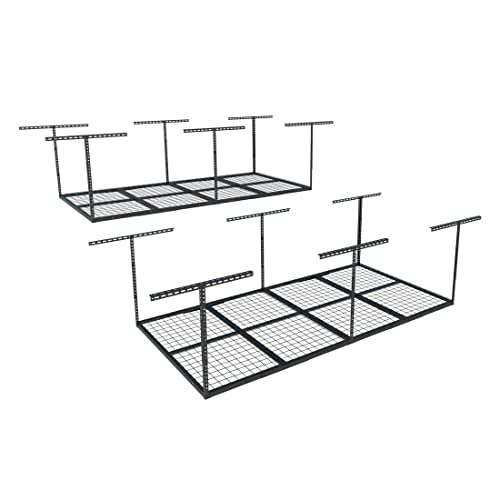 FLEXIMOUNTS 4x8 Overhead Garage Storage Rack, Garage Storage