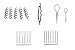Bundle Monster 9in1 Fashion Hair Design Styling Tools Accessories Kit- Bun Maker, Roller, Braid Twist, Elastics, Pins