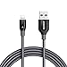 Anker Powerline+ Lightning Cable (6ft) Durable and Fast Charging Cable [Double Braided Nylon] for iPhone X / 8/8 Plus / 7/7 Plus / 6/6 Plus / 5s / iPad and More(Gray)