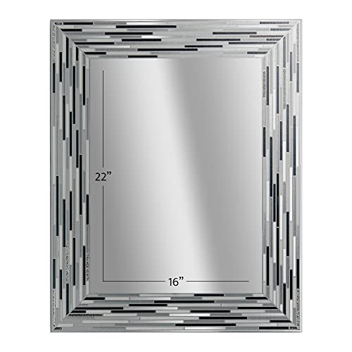 Head West Reeded Mosaic Tile Frameless Printed Bathroom Decorative