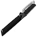 uxcell Portable Folding Hair Brush, Foldable Anti-Static Hair Comb for Women Men, Travel Double Headed Hair Hairdressing Tools for Cutting Home Barber, Black