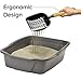 Cat Litter Scoop Large Jumbo Sifter with Deep Shovel Non Stick Plated Solid Oak Wood Handle