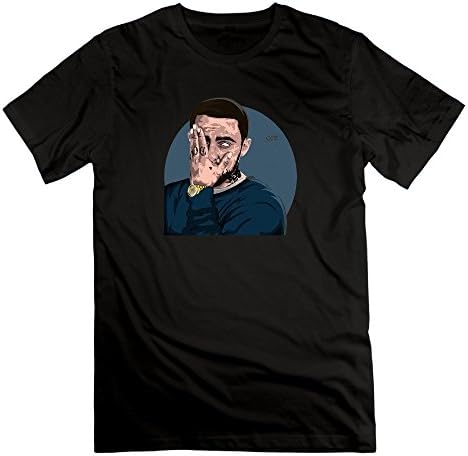 Men's Mac Miller 100% Cotton O Neck T-Shirt Black US Size M
