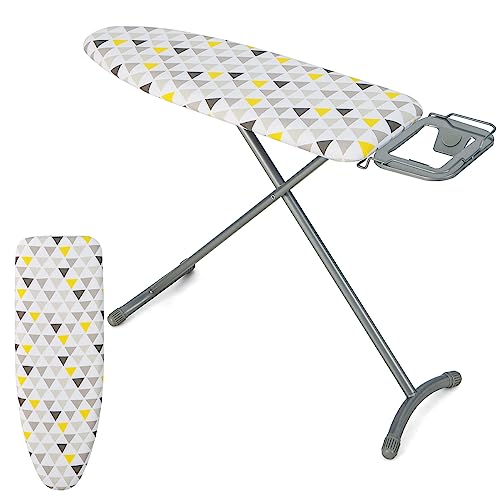 COSTWAY Ironing Board Full Size, Foldable Iron Stand With Extra Ironing