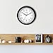 La Crosse Technology 404-1236 13.5 Inch Atomic Analog Wall Clock, Black