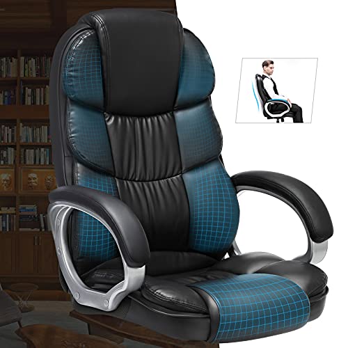 Songmics Office Chair Swivel Office Chair, Max. Load Capacity 150 Kg, Black Obg24B