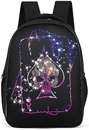 Youturnnow Backpack for Girls Fashion School Backpacks School Bag Teenagers Backpack Daypack Laptop Backpacks, Skull Grey Grey One Size