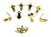 8-Pack Small Brass-Plated Box, Trunk & Cabinet Corners - Includes Mounting Screws