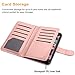 Dailylux Case for iPhone 6 / iPhone 6S - [Built-in 9 Card Slots] Protective Faux Leather Folio Flip Wallet Case for Apple iPhone 6 / 6S 4.7 Inch, Rose Gold