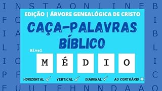 Livro CAÇA-PALAVRAS BÍBLICO | EDIÇÃO ÁRVORE GENEALÓGICA DE CRISTO | NÍVEL MÉDIO
