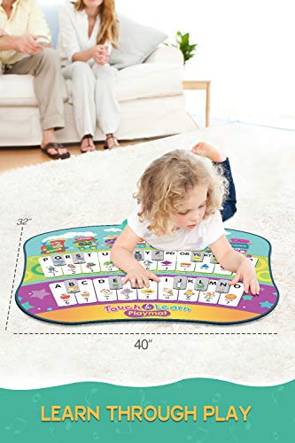 image for TECBOSS TEBOSS Electronic Learning Mat, Talking Alphabet Poster for Le